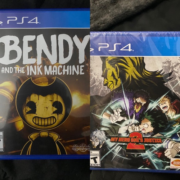 New- PS4 Two Game Bundle - My Hero Academia 2 /Bendy & the Ink Machine - Picture 1 of 15